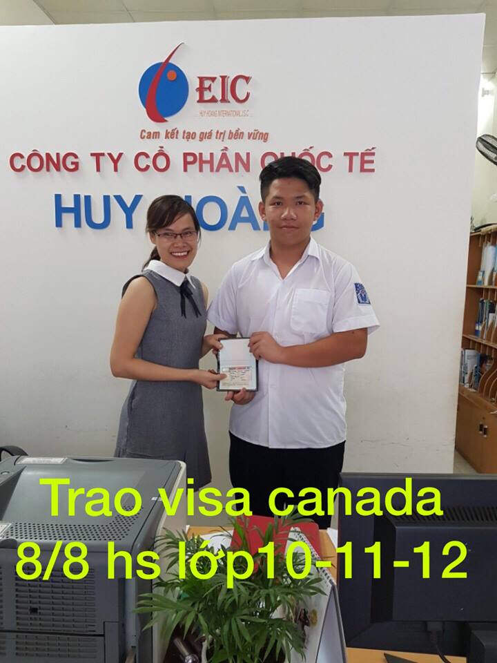 Chúc mừng visa Canada cho học sinh THPT Nguyễn Đăng KHoa